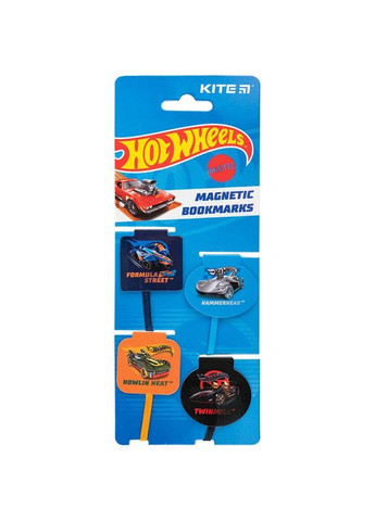 Магнітна закладка-лясе, 4 шт в наборі Hot Wheels HW24-497 Kite (324433122)