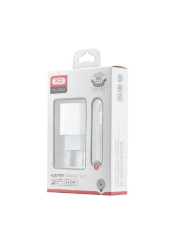 Зарядное устройство (-L97-LG) XO L97 (1Type-C/1USB/2.4A) + Type-C - Lightning White (369881311)