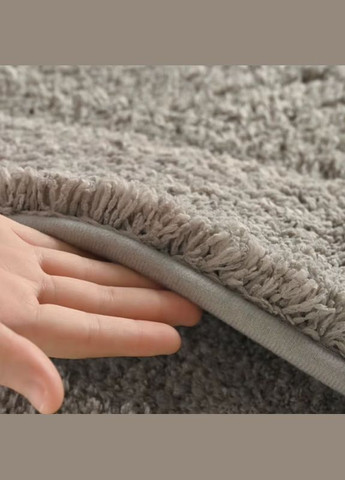 Коврик для ванной и душа коврик с накладкой для ног в ванную комнату, флисовый, атиковзкий 50х80 см, серый No Brand (337341990)