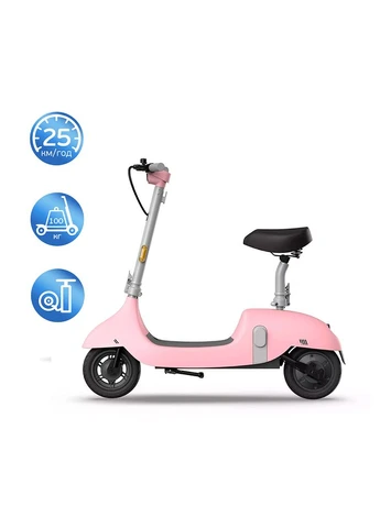 Электросамокат с сидением Pink 10', 350(900)W, 25Km/h, 10.4Ah, 55Km, 20%, NFC, App.29kg OKAI Ceetle PRO EA10C (342722292)