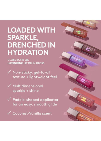 Олія для губ "Fenty Glow" Gloss Bomb Oil Luminizing Lip Oil 'N Gloss Fenty Beauty (370796297)