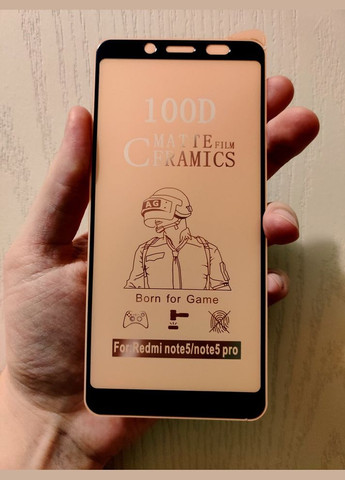 Гибкое матовое защитное стекло для Redmi Note 5 на весь экран клей по всей поверхности Xiaomi (322212135)