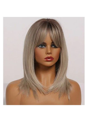 Перука блондинка середньої довжини, перука омбре, перука блонд No Brand (355802185)