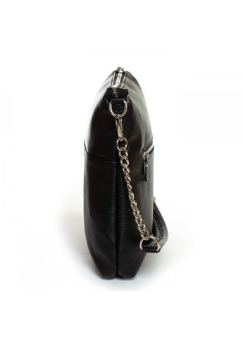 Женская черная кожаная сумка 2030-9 black Alex Rai (282557309)