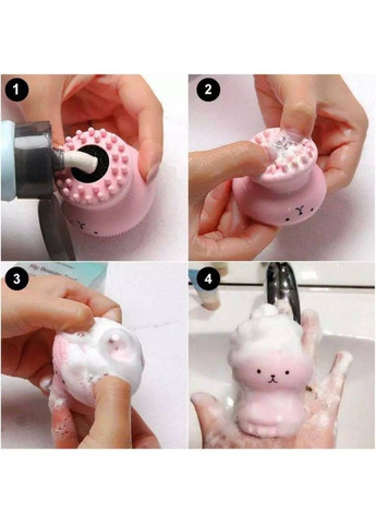 Набір для обличчя: Спонж + Силіконова щітка Plus-plus (354796326)