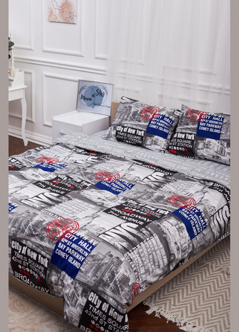 Комплект постельного белья семейный 160х220х2 наволочки 4х50х70 Бязь Gold Люкс (MS-820001244) Moon&Star New York (285717037)