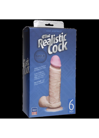 Фалоімітатор The Realistic Cock 6 inch ULTRASKYN - CherryLove Doc Johnson (284121332)