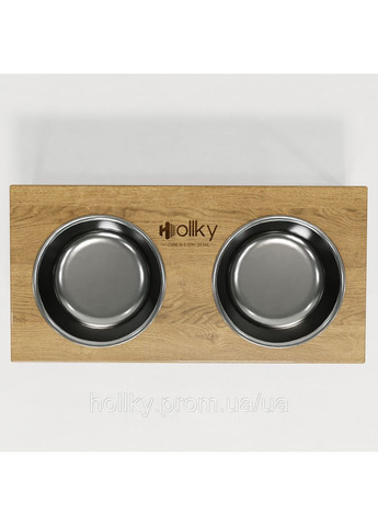 Миски на подставке для больших собак Base XL20 (2×1,8 л) BXL20-522620-GLNT Hollky (365652697)