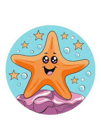 Набор для росписи по номерам "Веселая морская звезда" цвет разноцветный ЦБ-00245844 Ідейка (282818867)