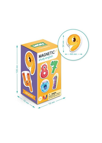 Детский набор магнитов "Магнитные цифры" 200204 Mon Game (369527865)