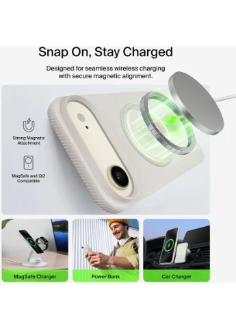 Панель Magnetic Protective Grip для Apple iPhone Air Sand (MSA037HQSA) Belkin (393949855)