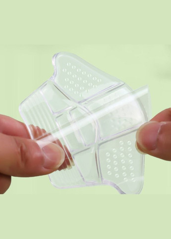 Силиконовые вкладыши в обувь на пятку от натирания и для уменьшения размера унисекс прозрачные 1842 No Brand (314710318)