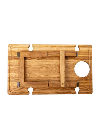 Винний столик з дуба 50*30 см складаний монажниця для пікніків та домашніх вечірок сервірувальний столик ProDobro (364189372)