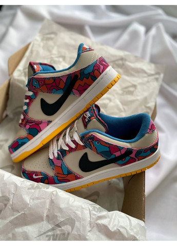 Комбіновані Осінні кросівки чоловічі nike sb dunk low para multi color найк сб данк No Brand