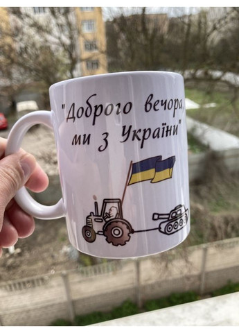 Прикольная чашка Добрый вечер, мы из Украины No Brand (302523400)