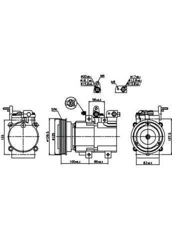 Компрессор кондиционера HYUNDAI SANTA FE 00- ( ) 89276 Nissens (368132209)