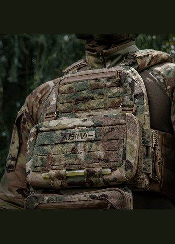 Нашивка группа крови AB(IV) сквозная Laser Cut 25х80 Multicam M-TAC (315339055)