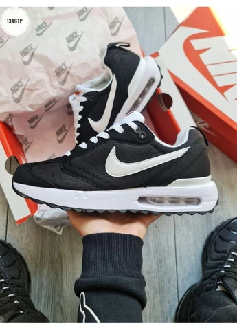 Черные демисезонные кроссовки мужские nike air max dawn black найк аир макс черные No Brand