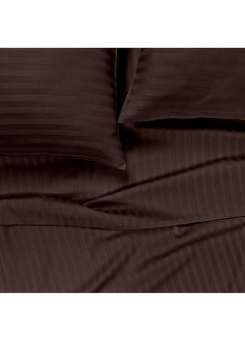 Двоспальна постіль сатин з простирадлом на гумці WALNUT 180х220 см Cosas (307477604)
