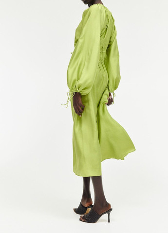 Салатова кежуал сукня H&M однотонна