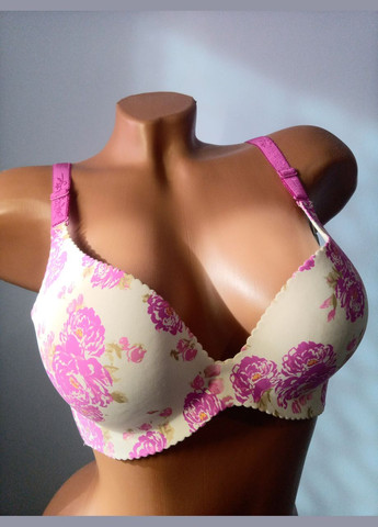 Малиновий бюстгальтер чашка в-с безшовний на коректорі Blue Rose