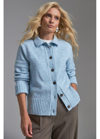 Голубой демисезонный кардиган Triko Bakh