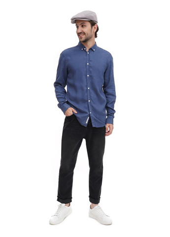 Чоловіча котонова кепка "Реглан" світло-сірого кольору VECONS "Реглан" з плавними лініями (304273716)