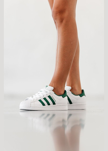 Кроссовки женские Adidas Superstar white | Адидас Суперстар белые No Brand белые демисезоны (315483035)