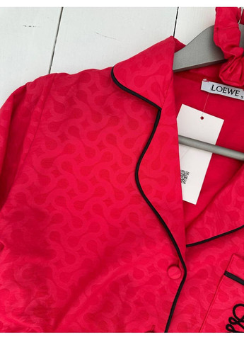 Красная всесезон женская пижама красный рубашка + брюки Vital-Textile 1274