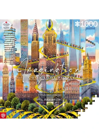 Пазл картон 1000 ел. Нью-Йорк яскраві кольори GoodLoot (393514461)