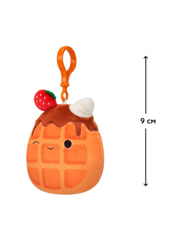 Мягкая игрушка на клипсе "Вафелька Уивер" SQCP00219, 9 см Squishmallows (337579770)