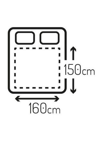 Электрическая простыня MS 7420 (150х160 см, двуспальная, 2 х 60 Вт, шнур съемный, машинная стирка, белая) Mesko (311196734)