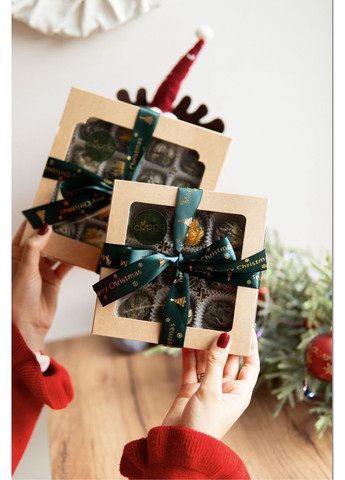 Святковий набір в’язаного чаю “Новорічний” на 16 чайних квіток 4х4 () Cuppa (370598458)