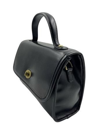 Сумка женская кожаная черная гладкая No Brand (368801415)