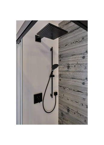 Лейка для душа RAINDANCE SELECT E, чёрный/матовый, квадратная Hansgrohe (401624568)