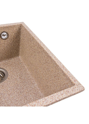 Гранітна мийка для кухні ROXY 3744 матова Карамель Valeso (370381698)
