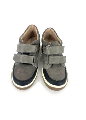 Серые кроссовки, арт. 161756, серые, кожа/замша, испания, р. Garvalin