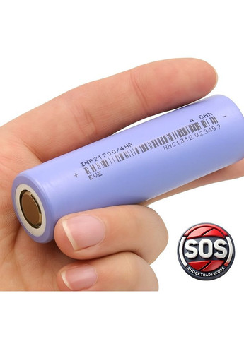 Акумулятор Li-Ion 21700 40P 3.6V 4000 mah 50A високострумовий Eve (366671034)