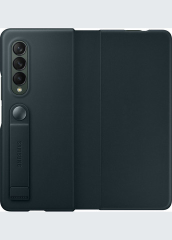 Чохол книжка захисний протиударний шкіряний Samsung Galaxy Z Fold 3 5G Leather Flip Cover EF-FF926 Green No Brand (321971856)