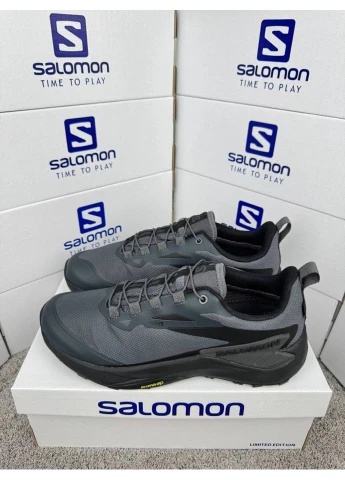 Темно-сірі кросівки salomon grey black (розмір ) No Brand Genesis GTX