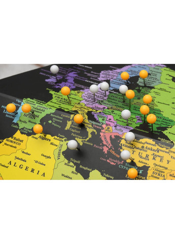 Объемный 3D Pin Глобус My Pin Black Map Globe My Gift (371786367)