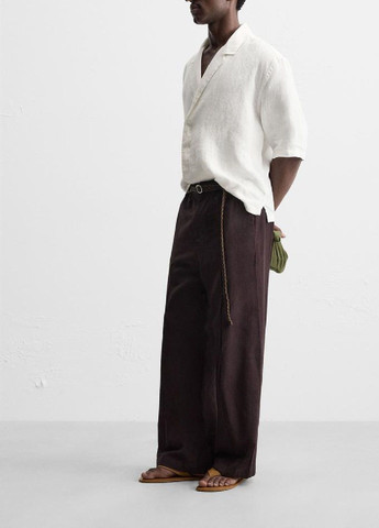 Белая рубашка однотонная Zara