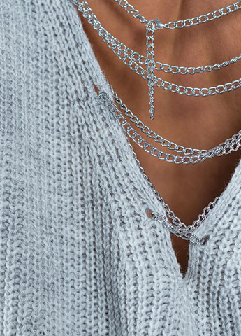 Сірий демісезонний светр "кайлі" Anika