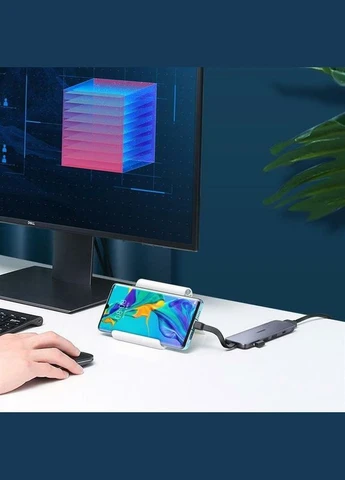 Конвертер адаптер CM285 USBC HUB to 3 USB 3.0 + HDMI хаб преобразователь Ugreen (307247546)