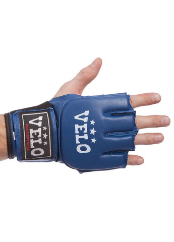 Перчатки для смешанных единоборств MMA кожаные (р-р, ) (ULI-4024_Синий_M) Velo (354703048)