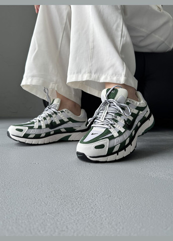 Кросівки жіночі і чоловічі Nike P-6000 White Green Black | Найк Р-6000 зелені No Brand зелені демісезони (342717934)