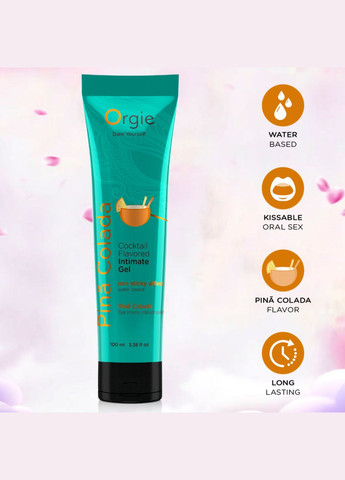 Оральний лубрикант зі смаком і ароматом коктейлю Піна Колада "Lube Tube Cocktail Pina Colada" від 100 мл. Orgie (297365439)