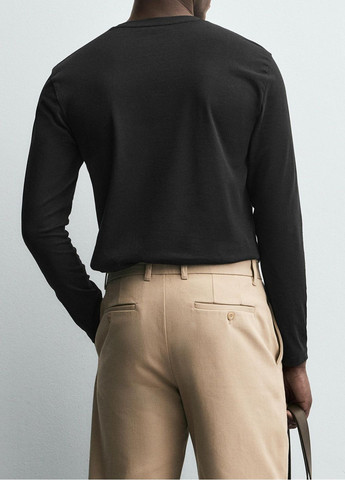 Черный демисезонный лонгслив Zara