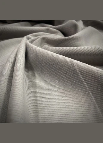 Вельвет однотонний натуральний сірий пог. м. No Brand (329743969)