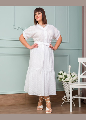 Белое платье 14563-5 Alenka Plus